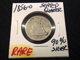 1856-o Seated Quarter
