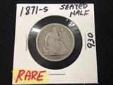 1871-s Seated Half Rare
