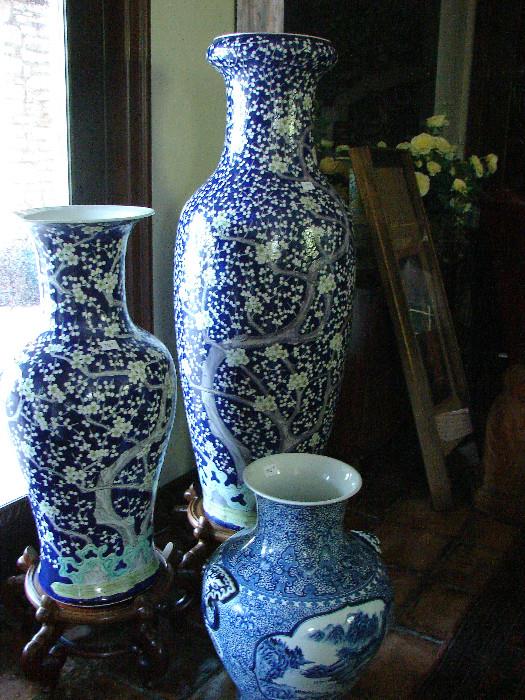Large porcelain Chinese vases