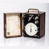 LOT 41- A Westinghouse Single-phase Portable Watt Hour Meter
Dimensions: H: 5 W: 7 in.
Est: $40-60

Description A Westinghouse Single-phase Portable Watt Hour Meter, 20th Century. Calibrated at the factory on 1-1-1926. Having printed instructions and calibration date on lid.
 
