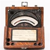 LOT 45 - A DC Milliammeter
Dimensions: H: 4 1/4 W: 7 3/4 D: 7 3/4 in.
Est: $50-70

Description A DC Milliammeter by Weston Electrical Instrument Co., Newark NJ, 20th Century. Scale reads 0-300 milliamps. Serial number 39319 and dated February 3, 1931.
 

Proceeds to benefit the Case Western Reserve University Dayton Miller Scholarship Fund.