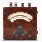 LOT 59 - A 0-10amp AC Ammeter
Dimensions: H: 7 W: 5 D: 3 in.
Est: $20-40

Description A 0-10amp AC Ammeter by Weston Electrical Instrument Co., Newark NJ, Late 19th/Early 20th Century. Serial number 62702.
 

Proceeds to benefit the Case Western Reserve University Dayton Miller Scholarship Fund.