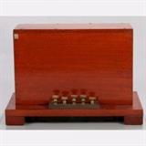 LOT 88 - A Resistance Decade Box for Balance
Dimensions: H: 7 7/8 W: 13 3/4 D: 10 in.
Est: $80-120

Description A Resistance Decade Box for Balance by J. White, Glasgow, 20th Century. Numbered 265.
 

Proceeds to benefit the Case Western Reserve University Dayton Miller Scholarship Fund.