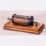 LOT 92 - An Induction Coil
Dimensions: H: 6 W: 19 1/2 D: 9 in.
Est: $80-120

Description An Induction Coil, Late 19th/Early 20th Century. Needs a repair. 
 
Probably originally having a 3 inch spark.
Condition Needs a repair.