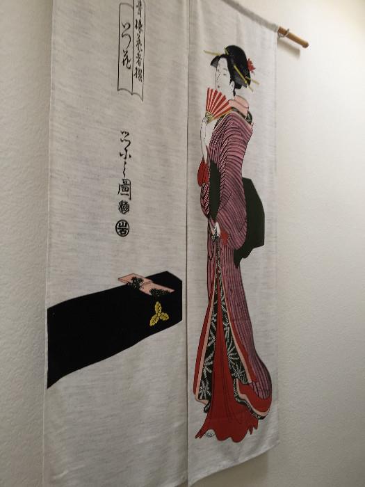 Beautiful hanging Japanese tapestry 