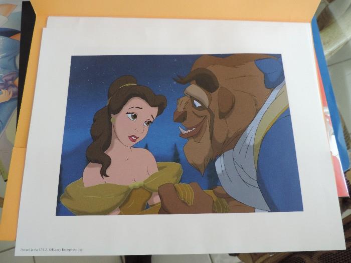 Beauty and Beast Lithographs