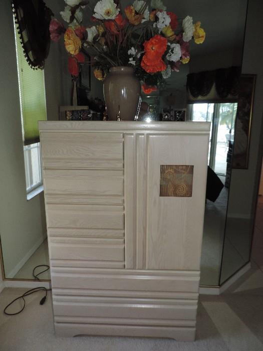 Armoire with Gorgeous Silk Plant