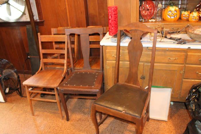 Several Wooden Chairs