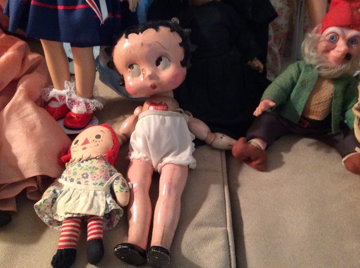 Vintage Betty Boop Bisque Doll