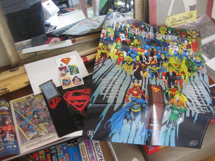 Superman comic and extras