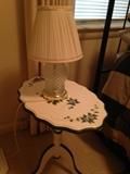 Lamp and Bedside Table