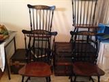 Set of 4 Colonial Stenciled Chairs