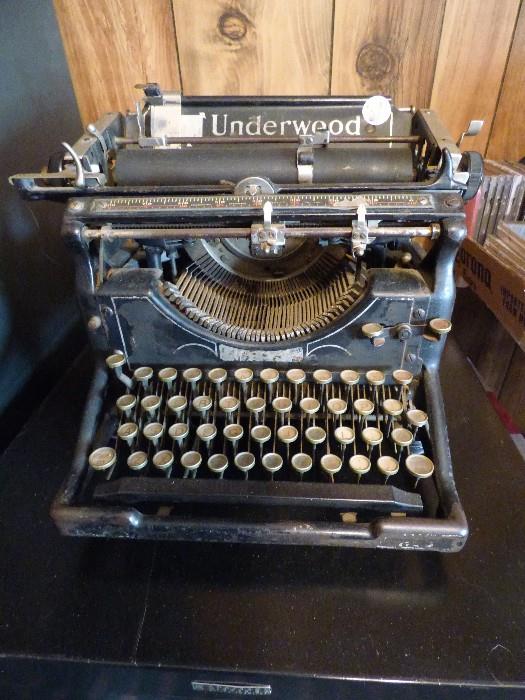 Antique Underwood manual typewriter