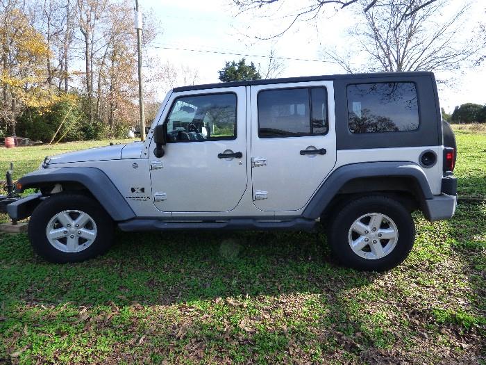 2007 Jeep Wrangler 4WD 69,650 miles.  We are accepting bids starting at $15,000. through Saturday, Dec. 5 @ 3:00pm