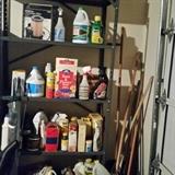 Garage chemicals; yard tools; 
