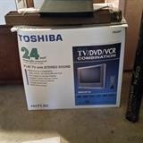 Located in the first floor bedroom in the Armoire.