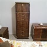 Lingerie chest, not showing the mirror.  Blanket chest to the right of the chest is not for sale.
