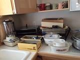 Blender; corning ware; mugs and more