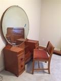 Vanity with matching chair