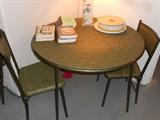 Vintage card table with 4 chairs