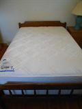This is a new mattress set. The bed frame will be sold seperately from the mattress set.