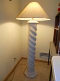 Plaster column floor lamp