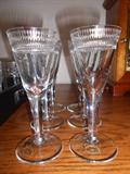 Hungarian crystal cordials, unused