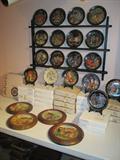 Russian plate collection and ANRI Christmas plates