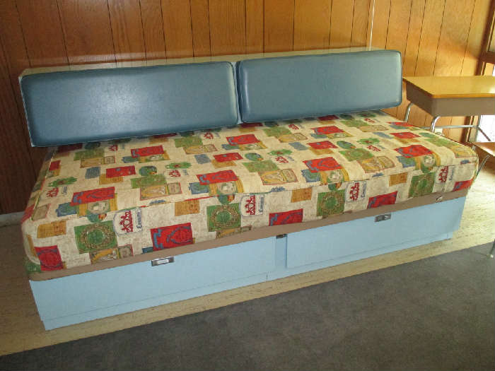 Pair of steel dorm beds