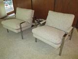 Milo Baughman "1937" for Thayer Coggin chrome lounge chairs. Selling as a pair.