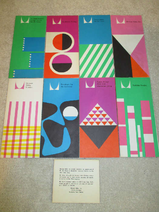 1960 Herman Miller product brochures designed by Irving Harper