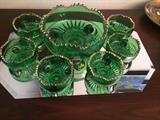 Pressed glass Berry Set