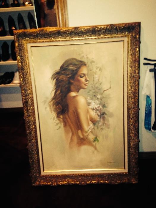 Hugh Hefner commissioned Leo Jansen to paint  Playboy's "Playmates" starting in the 1960's up until Mr. Jansen's untimely death in 1980 at the age of 50. We have 10 pieces. A framed original drawing and signed/framed oils on canvas with a letter of authenticity. These are highly collectable pieces! We will gladly make an appointment for the serious buyer/collector. This site is careful regarding nude images which is why more are not posted, but we will gladly show the collection to you. 818 800-4687