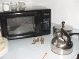 Microwave, Brass Elephants, Tea Kettle