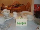 Recipe Box, Corelle Platters
