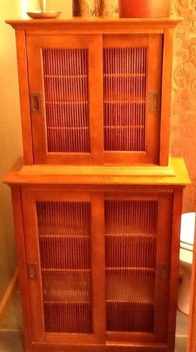 tall wood cabinet