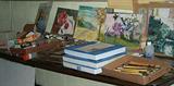 Sample of art supplies
