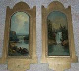 1882 Poulton Wall Panels oil on wood