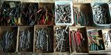 Boxes of hand tools