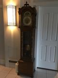 Vintage grandfather clock purchased at auction in 1967 when they tore the Orpheum Theatre in downtown Seattle  down.