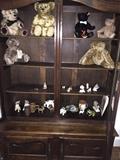 Antique display cabinet glass fronted doors