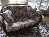 Wimbledon Collection wicker loveseat