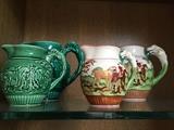 Jugs from England with fox hunting scenes