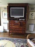 Incredible storage for clothing or linens, entertainment center beautiful solid reproduction piece