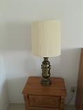 Night stand and lamp