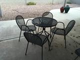 Outdoor patio table with 4 chairs