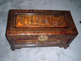 Chinese Chest, carved, 27” W x 14” H x 10” D, excellent condition