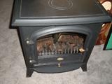 Electric Fireplace Stove, black cast iron, excellent condition