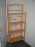 Bookshelf, tall, all wood, sturdy, like new, excellent condition