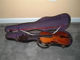 Vintage Violin, Bow, Case, probably 1902, needs repair